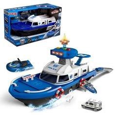 Парковка «Полицейский катер», с машинками, световые и звуковые эффекты Noname