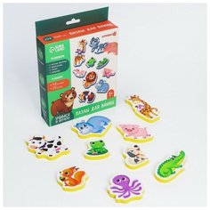 Макси-пазлы для ванны (головоломка) «Собираем животных», парные, 20 пазлов, 40 деталей