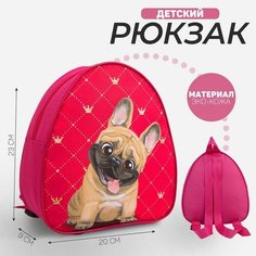 Рюкзак детский «Собака», 23×20,5 см, отдел на молнии Nazamok Kids