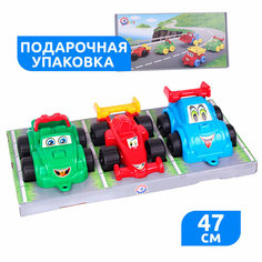 Набор игрушечных автомобилей в подарочной упаковке технок Максик / машинка игрушка внедорожник / подарок на 23 февраля
