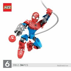 Сборная фигурка конструктор KSZ Heroes: Человек-паук, 34 дет.