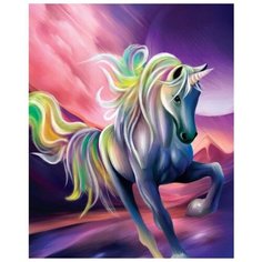 Алмазная мозаика с полным заполнением «Единорог» 40х50 см Школа талантов