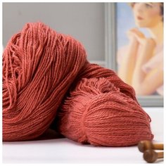 Пряжа "Карачаевская" 100% акрил 820-850м/250-280гр (36 Брусника), 1шт
