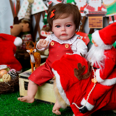 Кукла Реборн девочка Стефания (мягконабивная) 43см NPK Doll