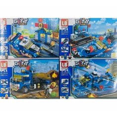 Конструктор Сити Полиция набор 4в1 / City Police LB 4105 / 790 деталей LB+