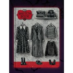 Скетчбук А5 64л. Уэнсдэй. Чёрный - мой цвет Проф Пресс