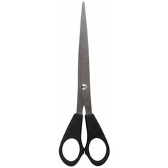 Ножницы STAFF Basic 165 мм, чёрные, ПВХ чехол с европодвесом, 235459 Комплект : 3 шт .