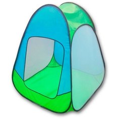 BELON Палатка детская игровая «Радужный домик» 75 × 75 × 90 см, цвет салатовый + голубой