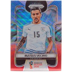 Коллекционная карточка Panini Prizm FIFA World Cup Russia 2018 #215 Matias Vecino - Blue Red Wave S0185