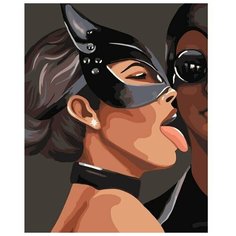 Картина по номерам на холсте с подрамником "Страстная пара" 40х50 см Школа талантов