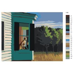 Картина по номерам Y-36 "Репродукция Эдварда xоппера-Кейп-Код Утро " 70x90 Brushes Paints
