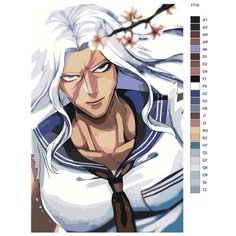 Картина по номерам T715 "Сакура Огами. Аниме Данганронпа - Danganronpa " 70x110 Brushes Paints