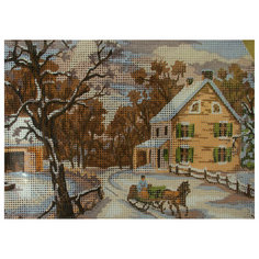 Набор для вышивания крестом Collection D*art Зимняя прогулка, 22*30см