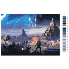 Картина по номерам Z-439 "Звездные воины" 80x120 Brushes Paints