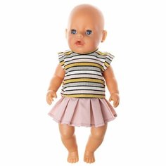 Кофта и юбочка для куклы Baby Born ростом 43 см (937) Oubaoloon