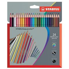 STABILO Акварельные карандаши Aquacolor 24 цвета (1624-3) разноцветный