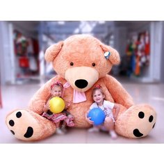 Мягкая игрушка Magic Bear Toys Медведь Толстяк (очень мягкий - мех блестящий - рыжий - 200 см)