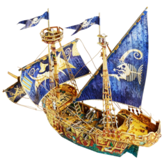 Сборная модель Умная Бумага Пиратский корабль (550)