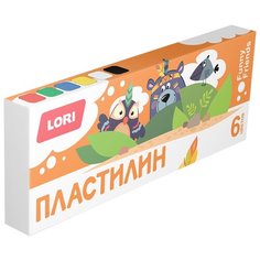 Пластилин LORI Funny friends 6 цветов без европодвеса (Плф-001) 6 цв.