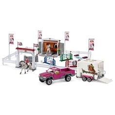 Игровой набор Schleich Horse Club Большое конное шоу с пикапом и конным боксом 72105