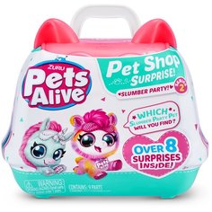 Интерактивная мягкая игрушка Pets Alive Pet Shop Surprise Slumber Party 9532, в ассортименте