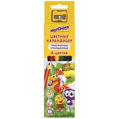 Юнландия Карандаши цветные Сказочный мир, 6 цветов, 181369, 24 шт.