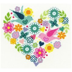 Набор для вышивания Heart Bouquet (Цветочное сердце) Bothy Threads