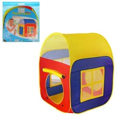 Палатка Наша игрушка Домик 8025, красный/синий/желтый