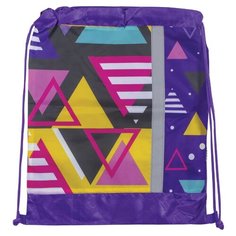 Сумка для обуви Пчелка сетка для вентиляции, светоотражающая полоса, "Треугольники", 46х36 см (СДС-33) Пчёлка