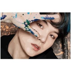 Картина по номерам на холсте BTS SUGA - 3 60 x 40