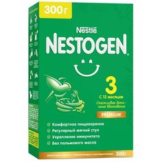 Смесь Nestogen (Nestlé) 3 для регулярного мягкого стула, с 12 месяцев, 300 г Нестле