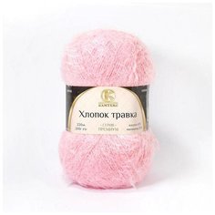 Пряжа Камтекс Хлопок травка 056 розовый 65% хлопок, 35% полиамид 100г 220 м 5шт