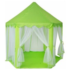 Детская игровая палатка "Шатер Принцессы", зеленая Diy Dom