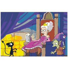 Картина по номерам, "Живопись по номерам", 72 x 108, FU51, разочарование, фэнтези, сериал, чёрт, эльф, принцесса