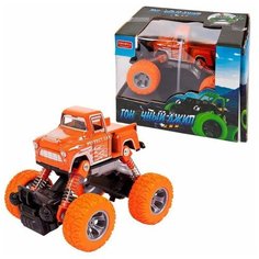 Машинка "Джип "Автомаркет", пластмассовая, инерционная, с элементами металла, в коробке, 14х10х11,5см Junfa Toys