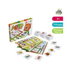 Развивающая настольная игра Лас Играс "Любимые сказки", лото детское, 24 пластиковые фишки