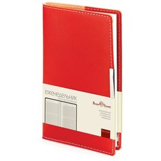 Еженедельник Bruno Visconti Metropol недатированный, искусственная кожа, А6, 80 листов, красный, цвет бумаги тонированный
