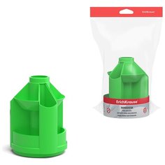 Подставка настольная пластиковая вращающаяся ErichKrause Mini Desk, Neon Solid, зеленый