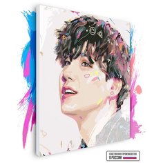 Картина по номерам на холсте BTS - Suga ColorBoom, 90 х 120 см Красиво Красим