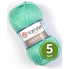 Пряжа YarnArt Silky Royal 440 весна, (35% шелк rayon, 65% мериносовая шерсть), 140 м, 50 гр, 5 шт
