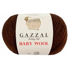 Пряжа Gazzal Baby Wool (807 шоколад)