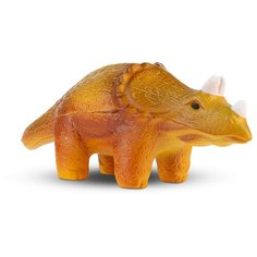 Игрушка-мялка Maxitoys Трицератопс 14 см, коричневый