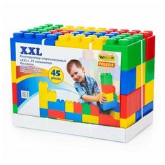 Полесье Конструктор строительный XXL, 45 деталей