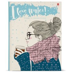 Тетрадь со сменным блоком Альт, А5 (165 х 220 х 35 мм), "COFFE IN WINTER" 160л, клетка, Арт. 7-160-081/102,