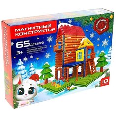 Магнитный конструктор, новогодняя серия, 65 деталей Unicon