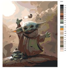 Картина по номерам Z-581 "Грогу. Звёздные войны" 40x50 Brushes Paints