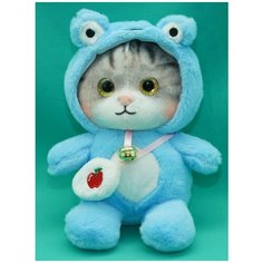 Мягкая игрушка Котенок в капюшоне с колокольчиком 24 см. АКИМБО КИТ