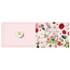 Альбом д/рис А4 24л на скрепке Цветы, обл мел карт, бл офс 100г/м2 5666500 Calligrata
