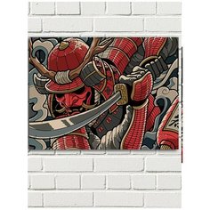Картина по номерам Самурай Япония Воин - 6616 Г 30x40