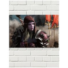 Картина по номерам Игра WOW World of Warcraft Сильвана - 6021 Г 60x40